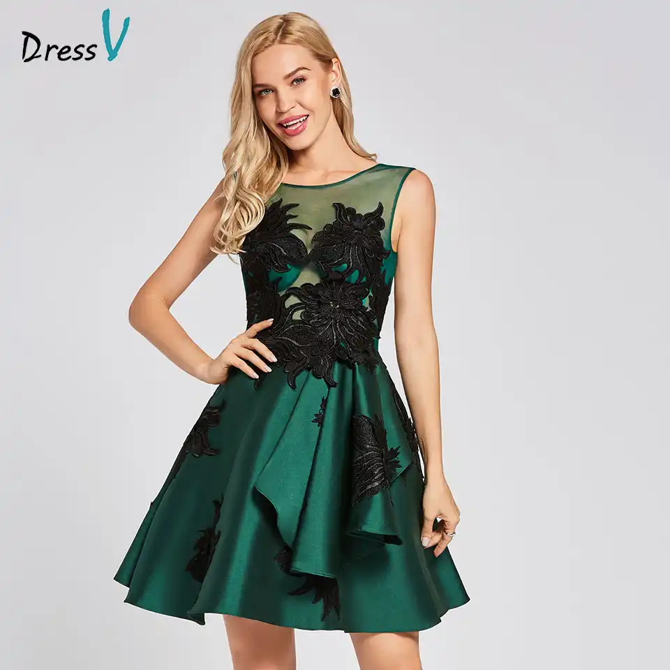 Dark green cocktail dress Clearance