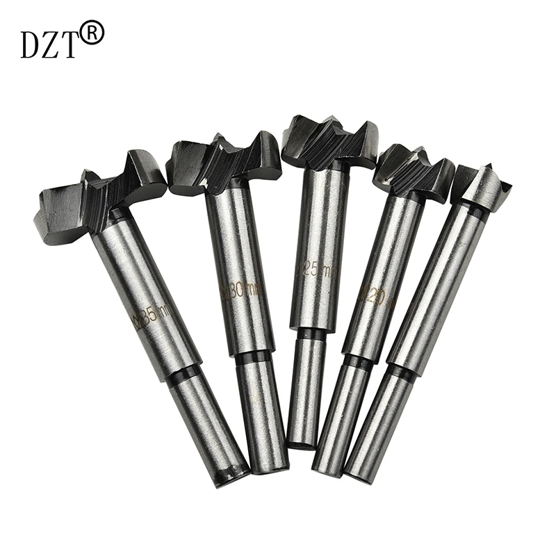 5pcs Forstner Bit Set 16 20 25 30 35 Alloy Wood Drilling Tapper Puncher