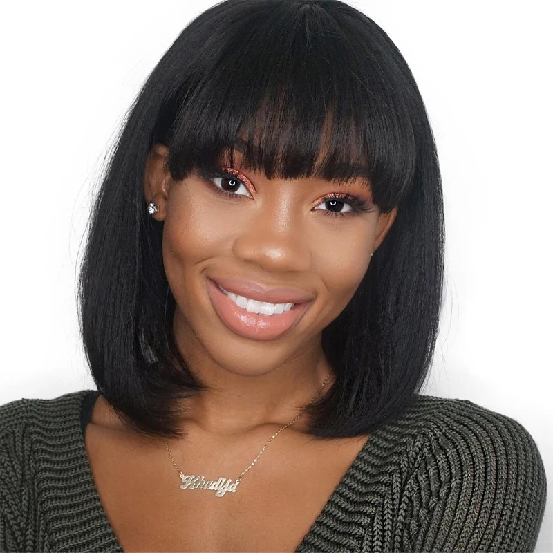 Buy Bob Lace Front Wigs Wig Bangs 150 Brazilian