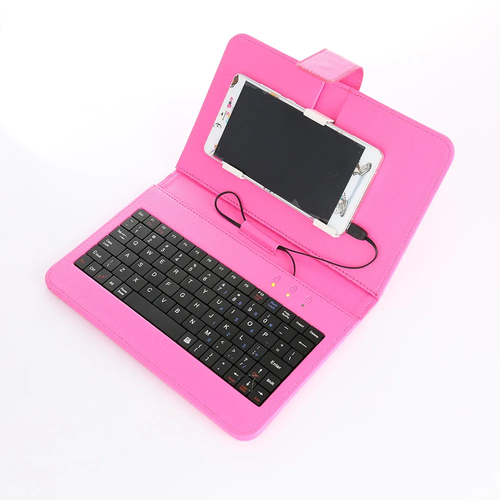 

General Wired Keyboard Flip Holster Case For Android Mobile Phone 4.7 '' - 6 '' keyboard for tablet A30