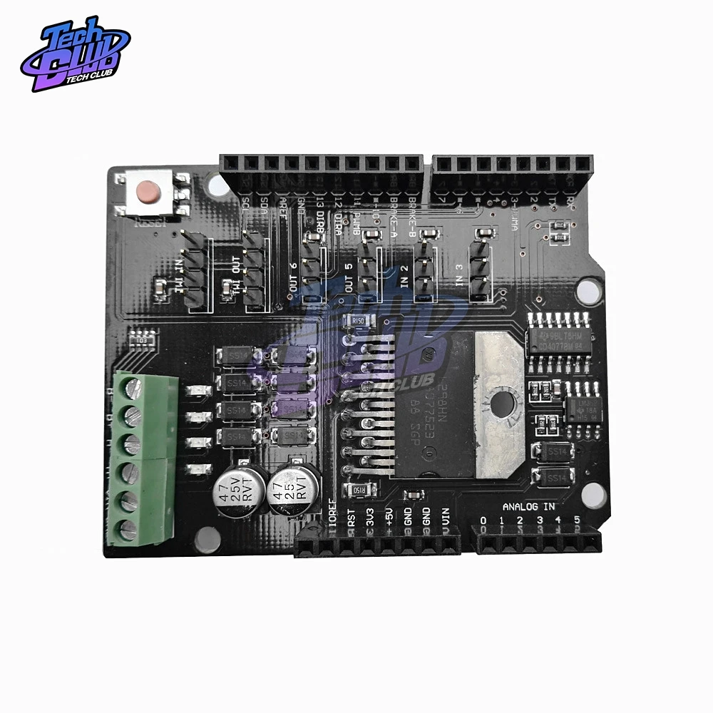 Плата расширения L298NH для Arduino UNO R3 MEGA2560 двухканальный щит драйвера двигателя