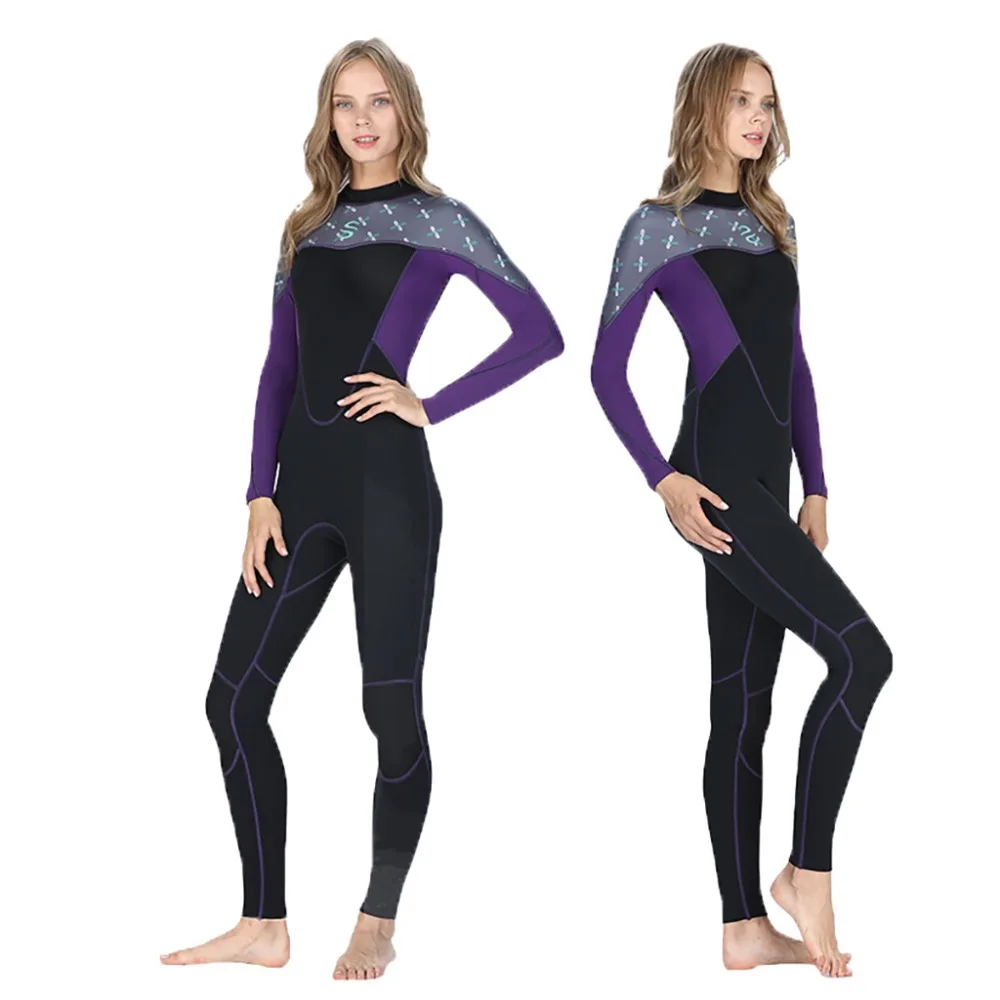 

2019 New Hot Sale Women's Stretch Full Body suit Super stretch Diving Suit Swim Surf Snorkeling Diving Steamer High Quality