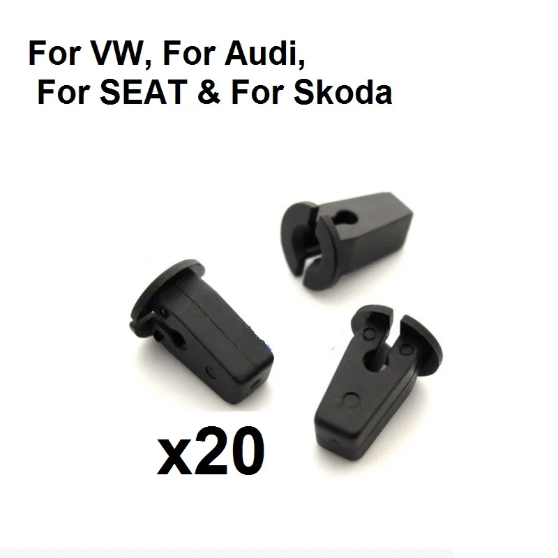 20x Expanding Lock Nut Grommets For VW For Audi For Skoda Wheel Arch