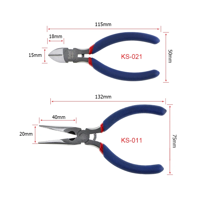 Kaisi KS-011/KS-021 хром-ванадиевая сталь длинный нос диагональные режущие плоскогубцы кабельные провода резак электронные ручные инструменты