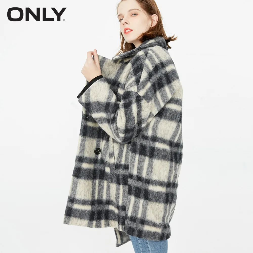ONLY  Women's Winter Double-breasted woolen Coat |11734S505