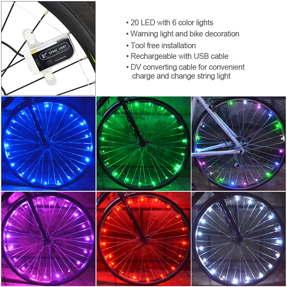 Diy Bicycle Lights 216 LED Programmable DiY Bicycle Wheel Light Bike