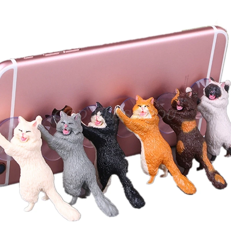 

Cool Mr Cat Mobile Phone Holder Stand Sucker Tablets Smartphone Holder
