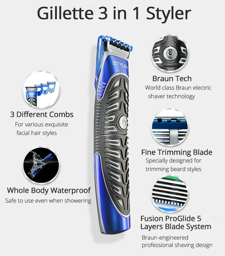 gillette styler replacement blades