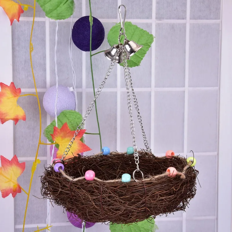2018 NEW Handcraft Birds Nest Toys For Birds Parrots to Play Bite Climb