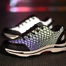 Мужская дышащая Рабочая защитная обувь со стальным носком со светоотражающими носками для мужчин, уличная противоскользящая стальная прокалывающая конструкция