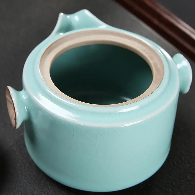 New Chinese Kung Fu Tea Set Ceramic Portable Teapot Set Outdoor Travel Gaiwan Tea Cups of Tea for W