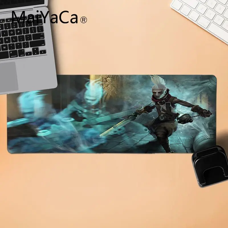 LockEdge 30X90cm MaiYaCa игровой коврик для мыши ваши собственные коврики Ekko силиконовый коврик для мышки игра прочный резиновый коврик для мыши коврик - Цвет: LockEdge 30X90cm