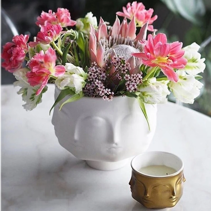 

Faceless Goddess Flower Pot Ceramic Pot Nordic Home Decoration Accessories Creative Table Piece