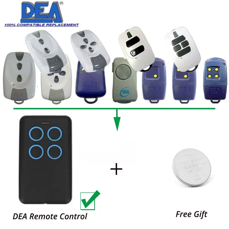 

DEA MIO TD TR fixed code Rolling code Hand Remote Control Clone, Copy, Up to 4 Different Remotes in ONE