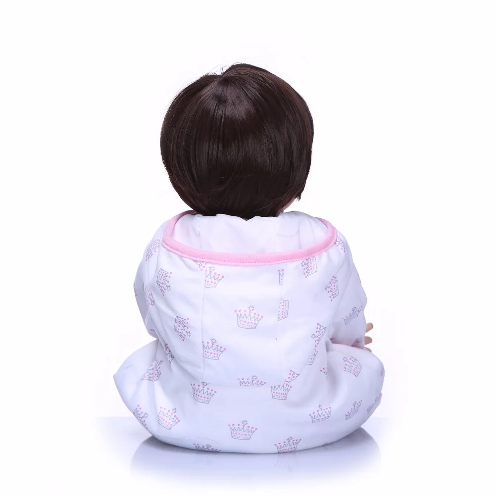 NPK 23 ''дюйма 57 см Новое поступление для маленьких девочек Reborn куклы, детские игрушки Одежда для куклы силиконовые виниловые реальной жизни Bebes кукла трансфер до гиперреалистичный кукла