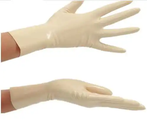 White rubber gloves Clearance