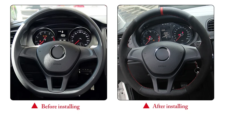 for Volkswagen Golf 7 steering wheel cover