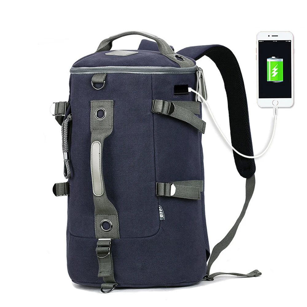 

High Capacity Travel Bag New Arrival Cylinder package Multifunction Rusksack Male Fashion Backpack Drop Shipping Y03