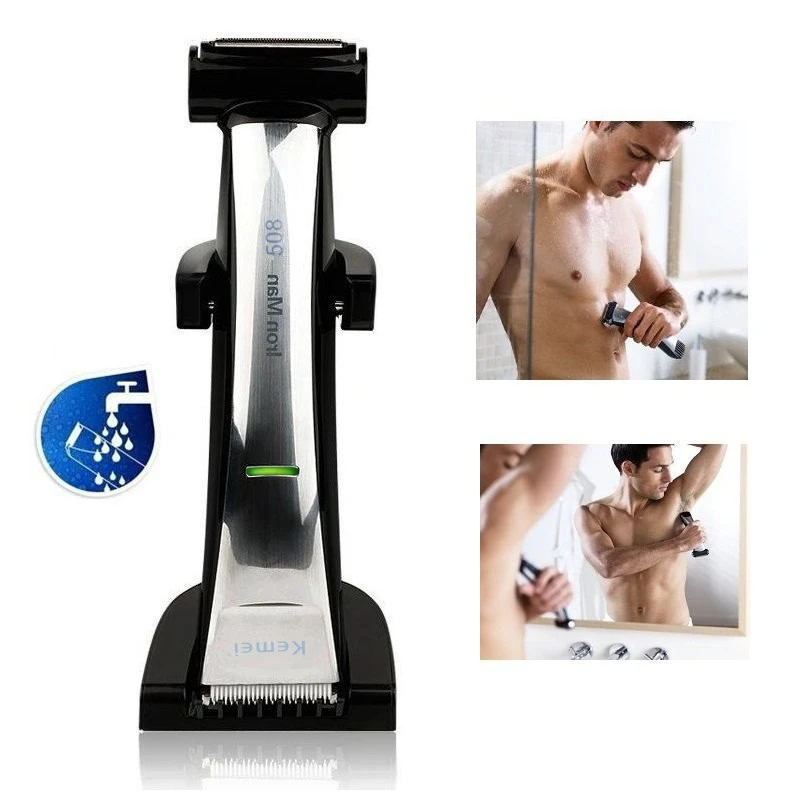 

2in1 washable electric shaver foil body shaver hair bald head electric razor for men beard facial shaving machine body groomer