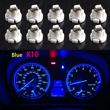 

Hot 10pcs T4/T4.2 Neo Wedge LED Bulb Cluster Instrument Dash Climate Base Lights JLD