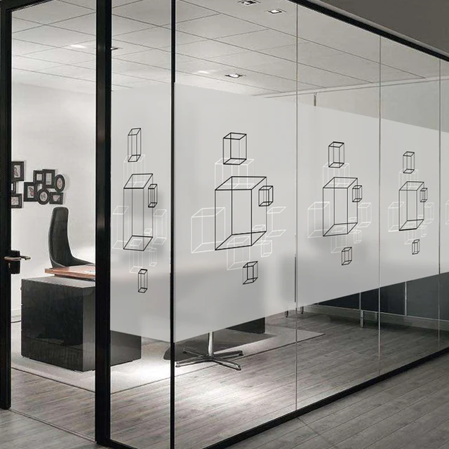 Company Glass Door Waistline Sticker Custom Frosted Company Glass Door Waistline Sticker Custom Frosted Translucent Opaque Office Removable Static