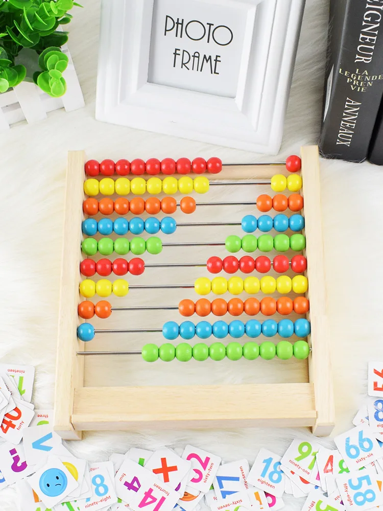 Детские счетчики счетчика Abacus счетчик бисера начальной школы Математика детский