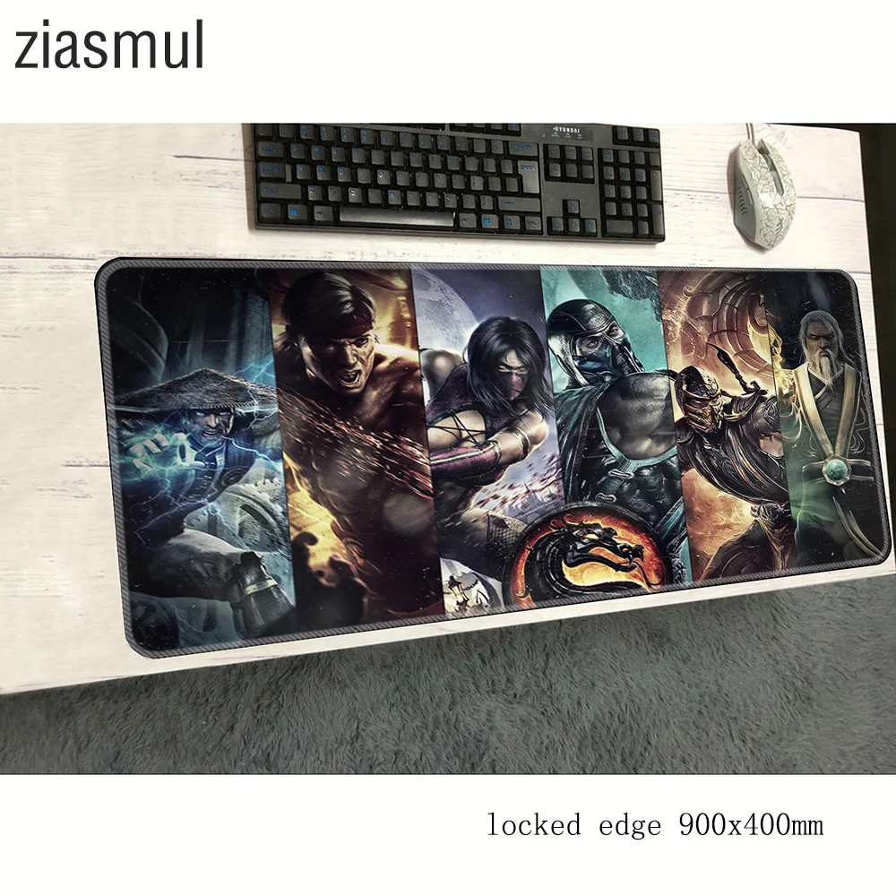Коврик для мыши mortal kombat 900x400x2 мм коврики компьютерной игровые аксессуары Новое