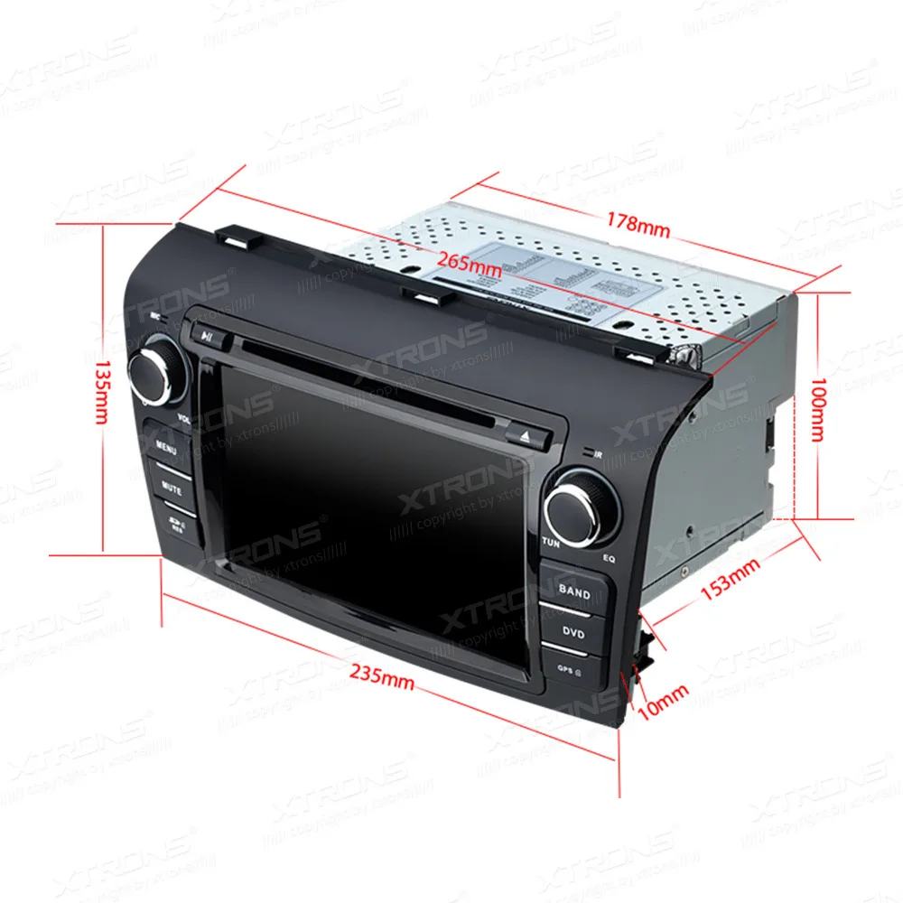 Discount XTRONS 2 din Car DVD Player 7 inch HD Touch Screen GPS Navigaton Steering Wheel CANbus For Mazda 3 2004 2005 2006 2007 2008 2009 4