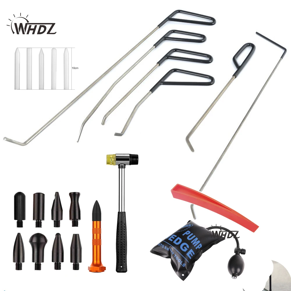 WHDZ Paintless Hail Repair Tools Dent Rods PDR Dent Ding Removal Puller