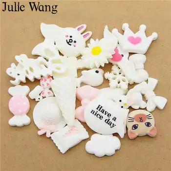 

Julie Wang 1 Pack Mixed Resin Candy Cake Lollipops Bread Food Cabochon Slime Charms Phone Decoration Jewelry Making Accessory