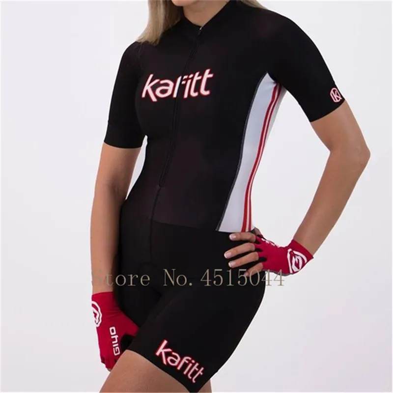 kafitt pro team боди облегающий велосипедный костюм Спортивная одежда uniforme ciclismo Женская велосипедная Экипировка триатлонный костюм купальник - Цвет: 01