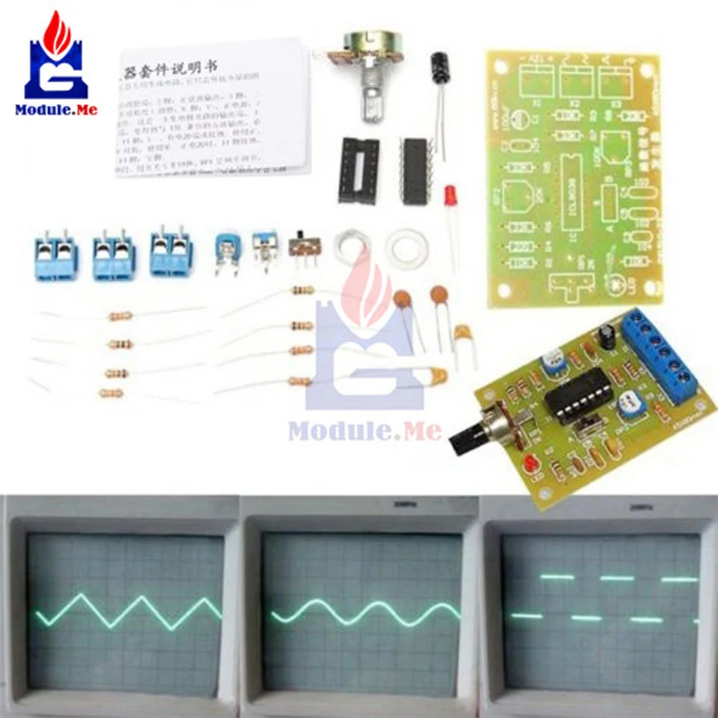 

1 Set ICL8038 Monolithic Function Signal Generator Module DIY Kit Sine Square Triangle Module Board