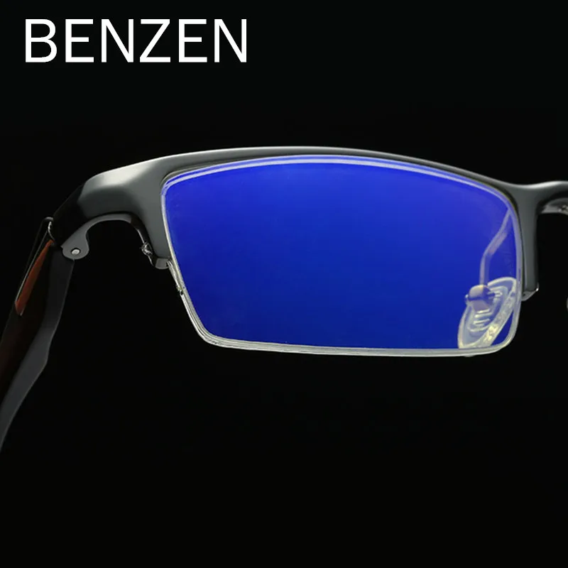 BENZEN компьютерные очки из сплава TR анти-голубые лучи компьютерные игровые очки для телевизора очки для чтения очки для компьютера с Чехол 5089