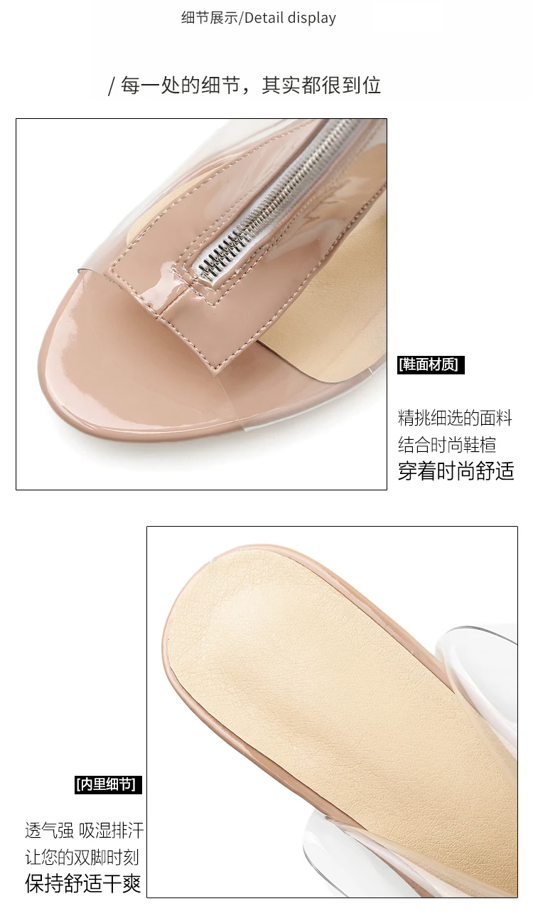 Bootee/ г.; женские ботинки на высоком каблуке; Роскошные Дизайнерские Туфли на шнуровке; модные большие прозрачные пикантные весенние туфли в римском стиле с открытым носком из ткани