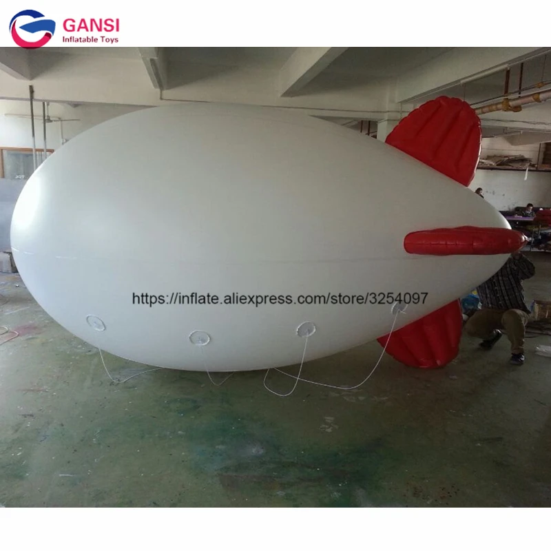 4M Long Inflatable Balloon Zeppelin Helium Blimp,Customized Airship Inflatable Advertising Helium Blimp customized inflatable condom advertising condom balloon for promotional events