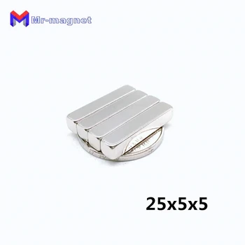 

30Pcs 25x5x5mm Super Powerful Small Neodymium Magnet Block Permanent NdFeB Strong Cuboid Magnetic Magnets 25mm x 5mm x 5mm