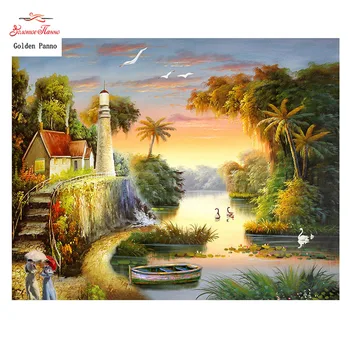 

Golden Panno,Needlework,DIY DMC Cross stitch,Sets For Embroidery kit 14ct unprinted Wonders cross-Stitching,christmas 0109