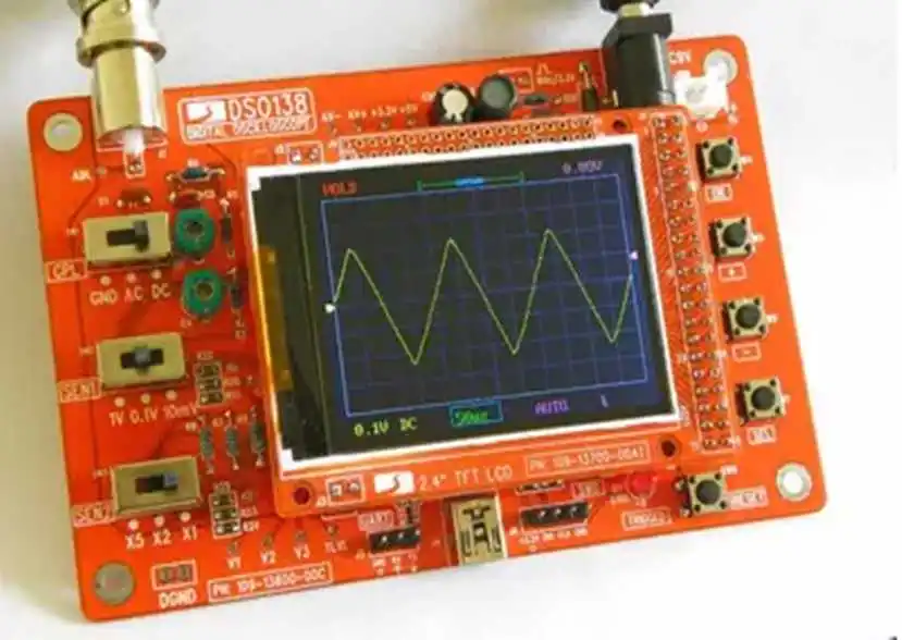 DSO138 2," TFT портативный карманный цифровой осциллограф Набор diy части для осциллографа электронный Обучающий набор 1Msps