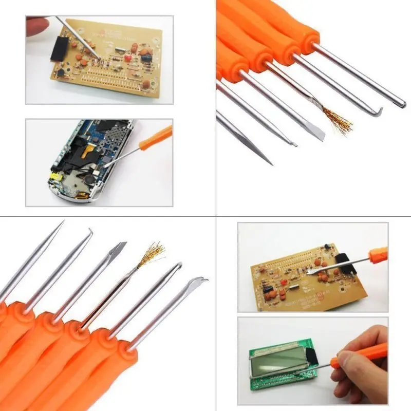  Electric Soldering Iron Gun Adjustable Temperature 60W Welding Set Tool Kit Case 110v/220v