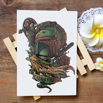 

Waterproof Temporary Tattoos Stickers Bonuty Hunter Tattoo Flash Water Transfer Tattoos fake tattoos for women men #386