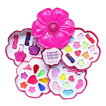 

Children's Cosmetics Toys Girls Play House Toys Set Makeup Toys Girl Makeup Set Eye Shadow Lipsticks Elegant Little Princess