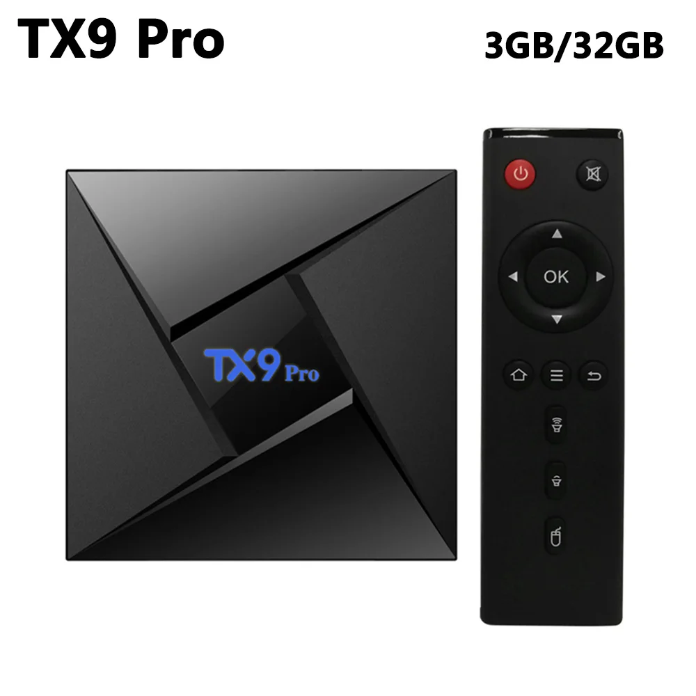 TX9 Pro Android 7,1 ТВ приставка Amlogic S912 Восьмиядерный 3 ГБ 32 ГБ 2,4G/5G WiFi Bluetooth 4,1 1000M LAN 4K HD Смарт-приставка PK X92 - Цвет: only 3GB 32GB TV box