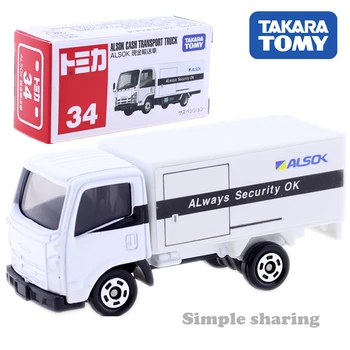 

Takara Tomy Tomica No.34 ALSOK Cash Transport Truck model kit Diecast hot baby toys funny magic kids dolls miniature bauble