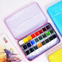 24/36 цветов Профессиональные прозрачные твердые акварельные краски художника акварельные пигмент для художника принадлежности для рисования