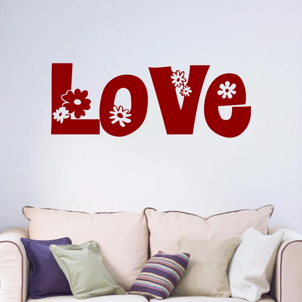 Love Decorative Flowers Teenagers couple Marriage room Bedroom Living