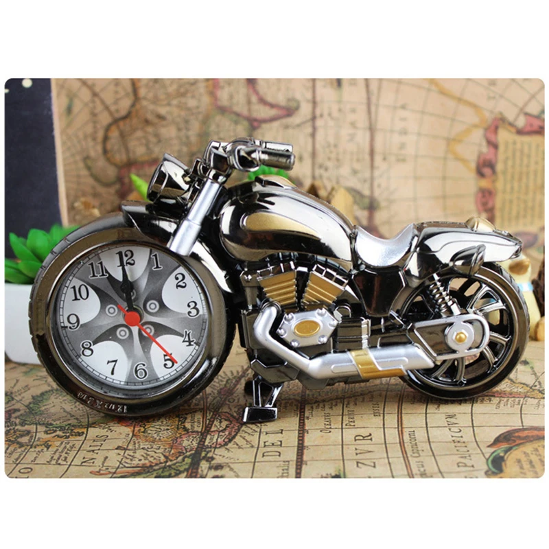 

Motorcycle Motorbike Alarm Clock Creative Home Birthday Gift Cool Bed Clock Table desk Time clock masa saati