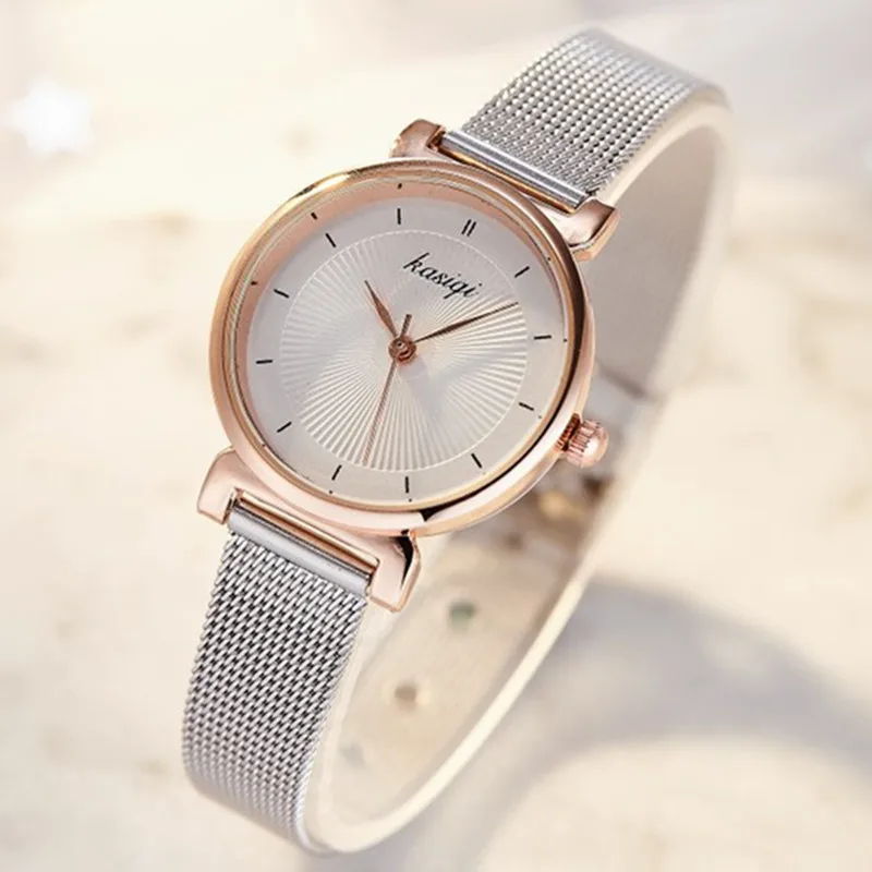 

2019 Silver Women Stainless Steel Ladies Bracelet Watch vansvar Brand Elegant Dial Quartz Wrist Watch Clock Gift reloj mujer