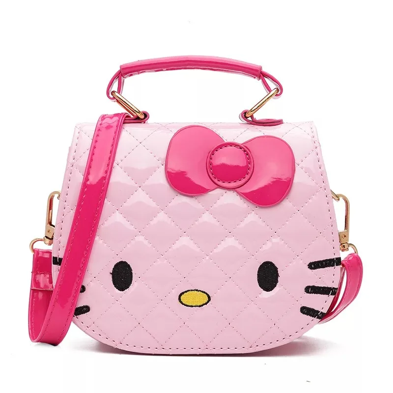 

Hello Kitty Bowknot Handbag Cute Mini Bag Children Cartoon Messenger Bags For Girls Kids Tote Girls Shoulder Bag