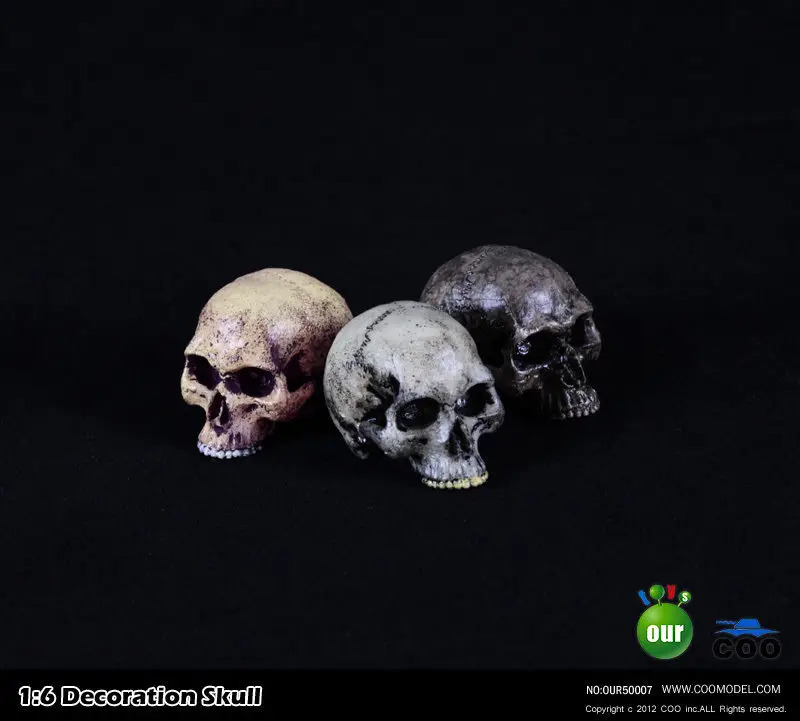 

1:6 Horrible Skulls Head Model Horror Scene Accessories For 12 Inches Action Figure