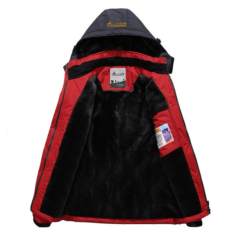 Refire gear зимняя водонепроницаемая куртка мужская теплая ветрозащитная Толстая флисовая куртка повседневная верхняя одежда Съемная ветровка с капюшоном куртки
